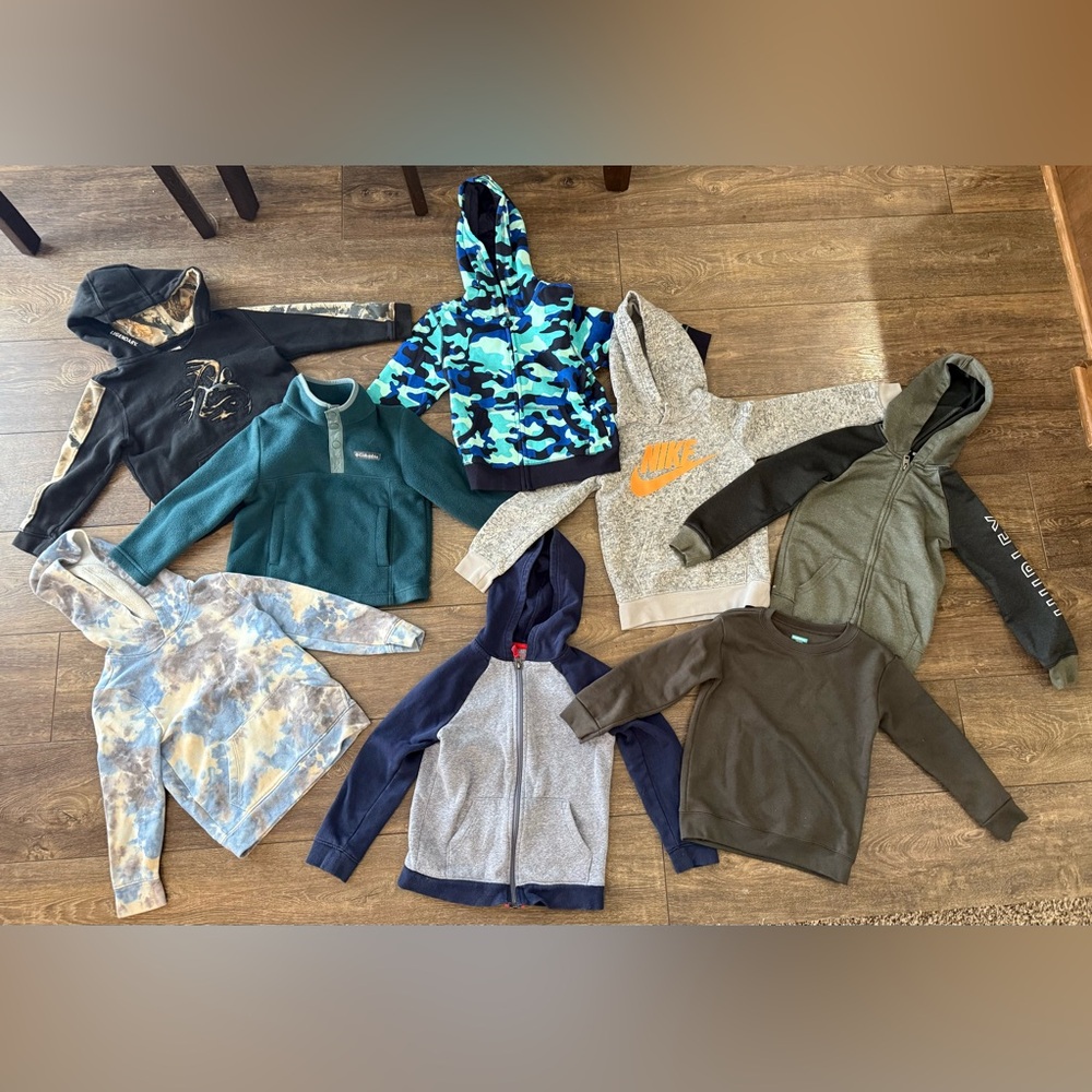 Boys lot of hoodies/zip ups
